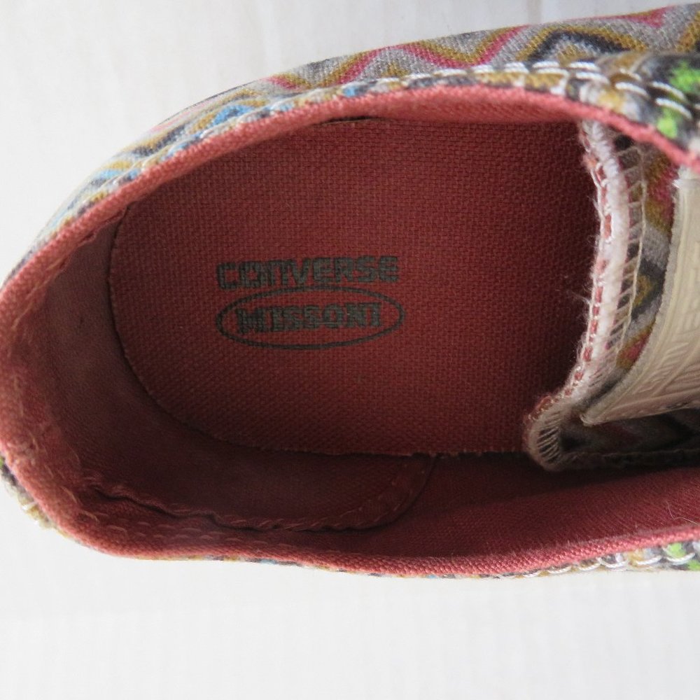 Converse X Missoni-ZigZag Chevron Low Top Sneaker/Tennis Shoe, Sz 8 Women - Picture 11 of 16